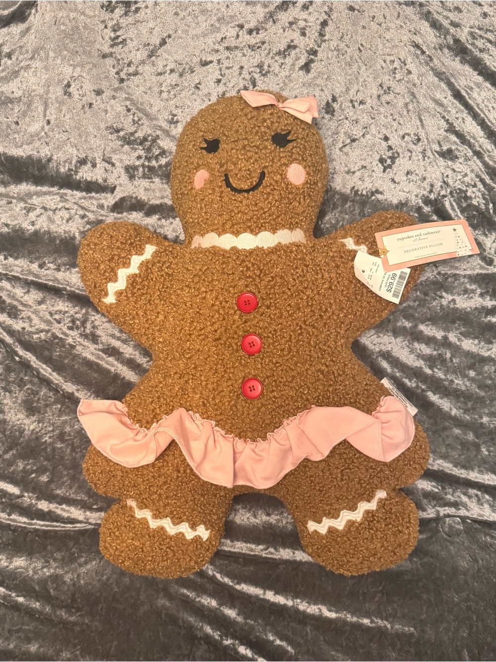 Gingerbread Girl Plush Pillow